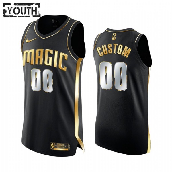 Orlando Magic Trikot Benutzerdefinierte 2020-21 Schwarz Golden Edition Swingman - Kinder Orlando Magic Trikot Benutzerdefinierte 2020-21 Schwarz Golden Edition Swingman - Kinder